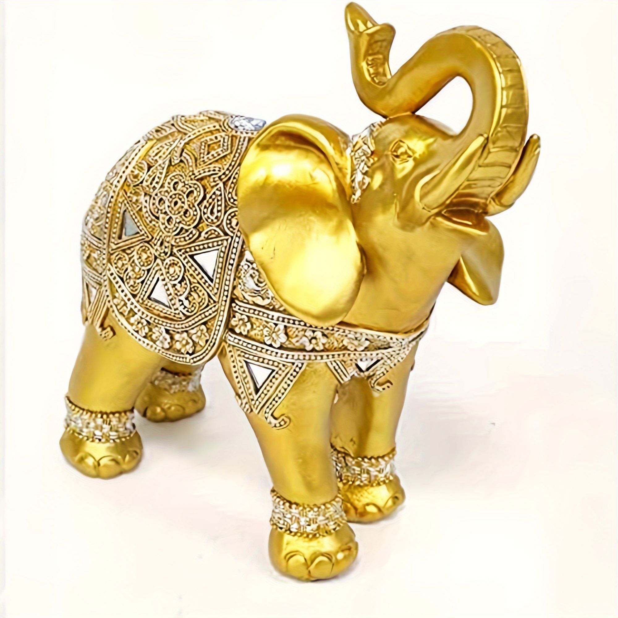 Home Office Setup - 9 Inch Elephant Statue Figurine –