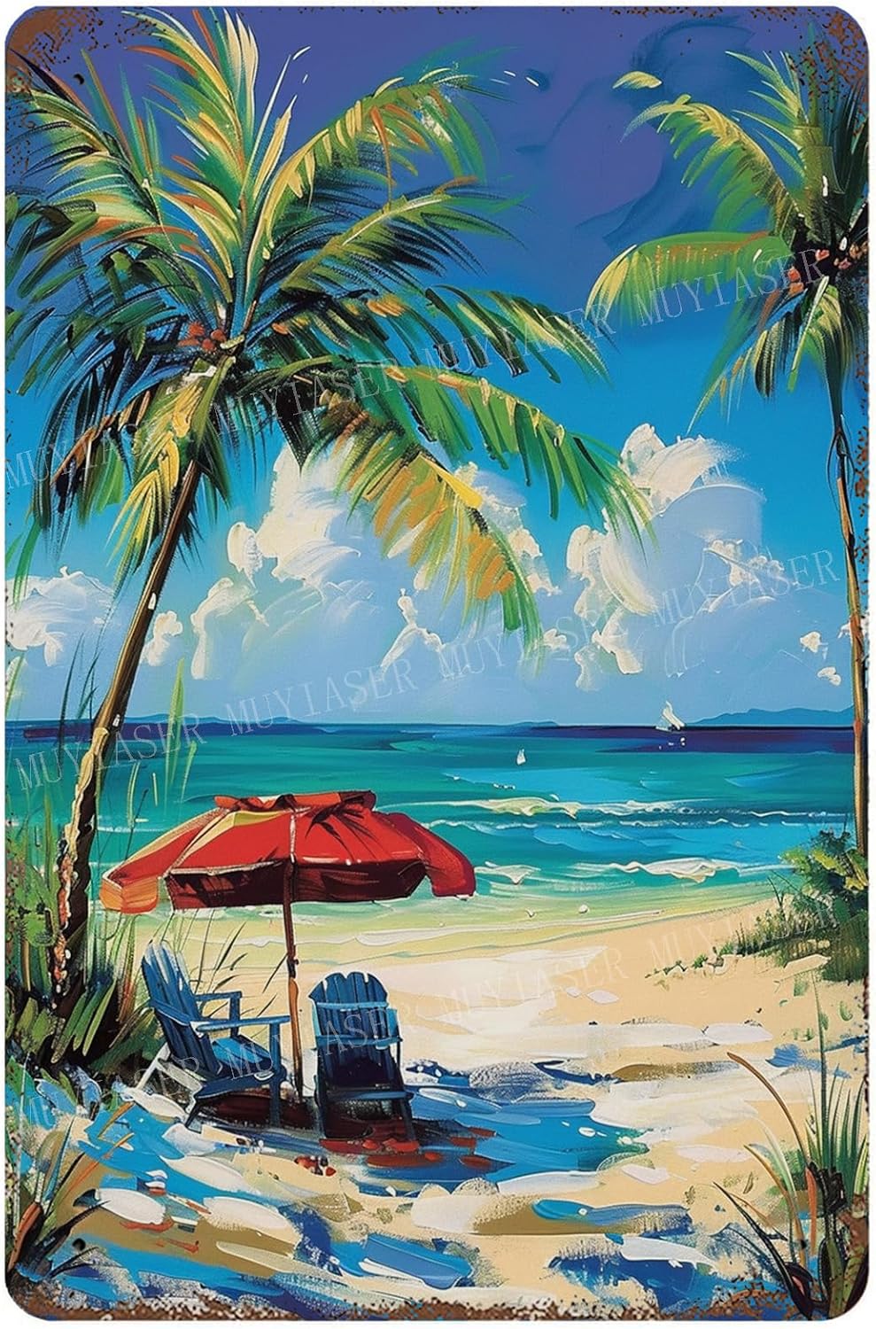 Home Office Kitchen - Beach Metal Signs Vintage Signs Retro