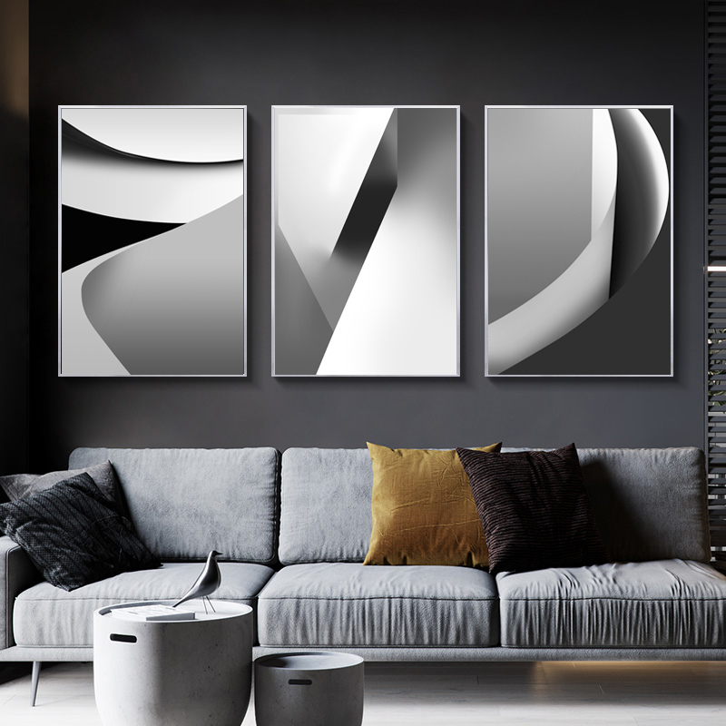 Nordic Canvas Painting Black W - Home Office York のレビューと価格