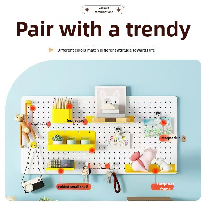 Hole Board DIY Metal Plate Liv - Home Office Kitchen のレビューと価格