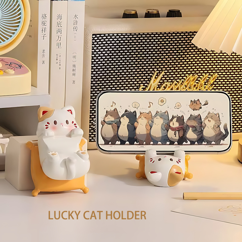 Cute Cartoon Cat Desktop Ornam - Home Office Setup のレビューと価格
