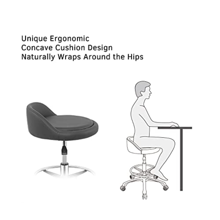 Rolling Stool Adjustable Draft - Home Office Kitchen のレビューと価格