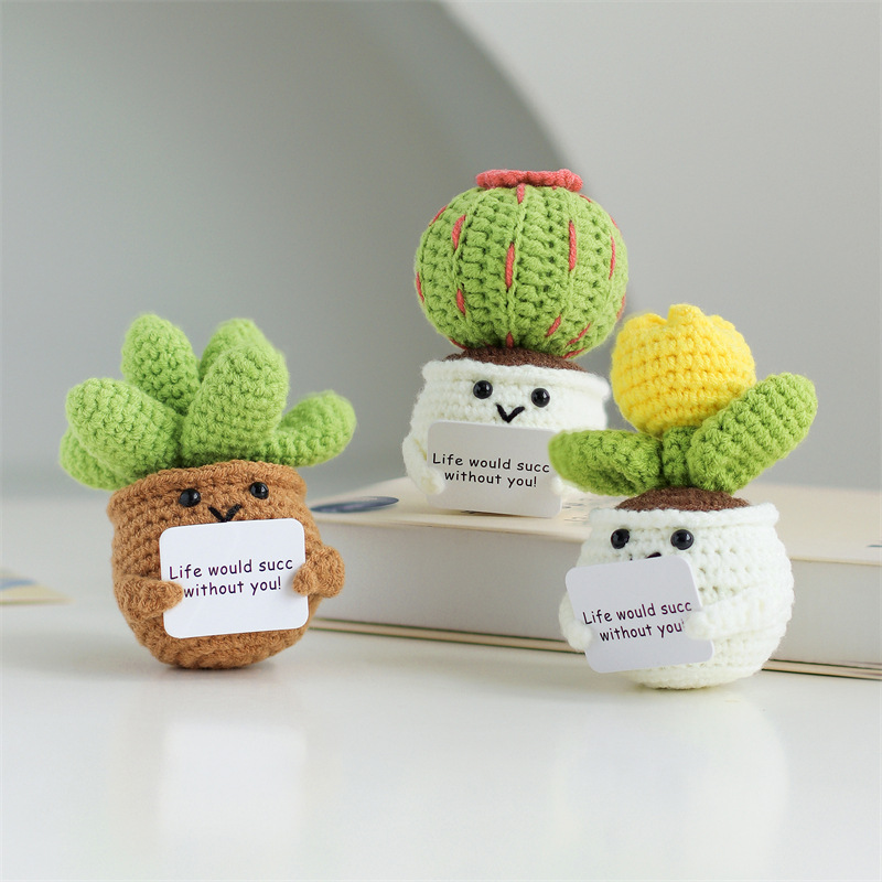Mini Cute Crochet Flowers Fini - Plant Desk Mini のレビューと価格