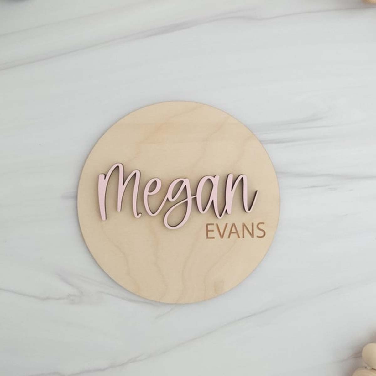 1Pc Custom Wooden Name Plate f - Home Office Room のレビューと価格