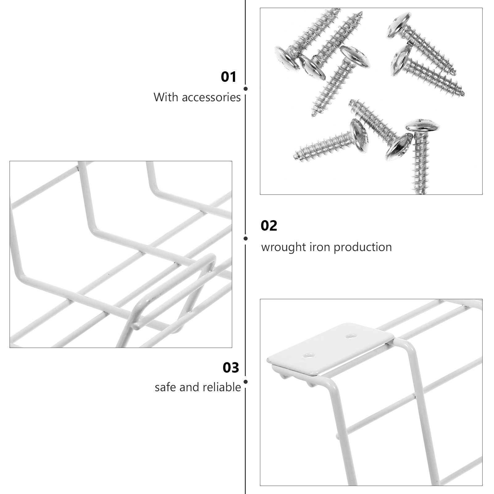 2Pcs Under Desk Cable Organize - Power Strip Desk のレビューと価格