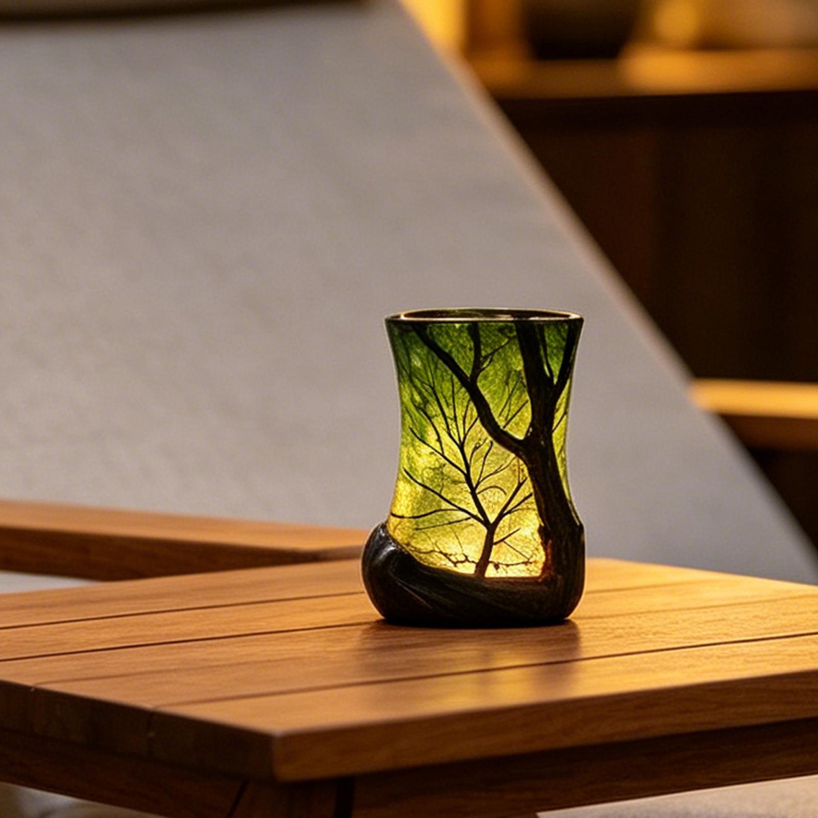 Bedside Table Lamp Forest Nigh - Home Office Room のレビューと価格