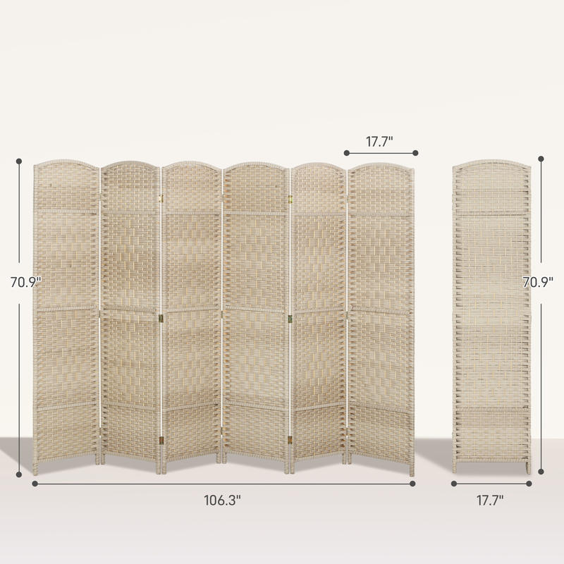 HOMCOM Folding Room Divider Sc - Home Office Room のレビューと価格