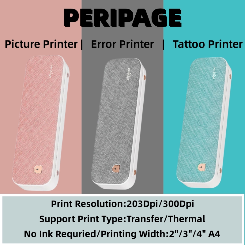 Peripage Portable A4 Printer T - Laser Printer Home のレビューと価格