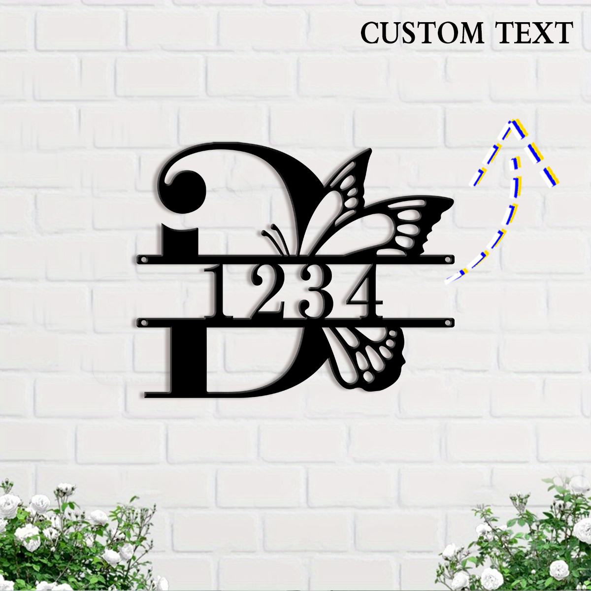 1pc Custom letter butterfly Me - Home Office Room のレビューと価格