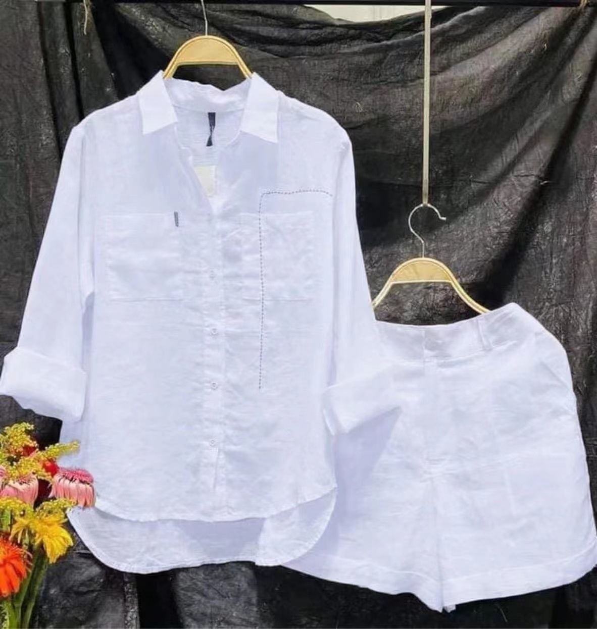 Fashion White Long Sleeve Shir - Home Office 2024 のレビューと価格