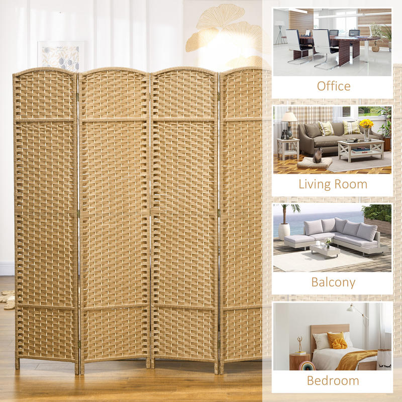 HOMCOM Folding Room Divider Sc - Home Office Room のレビューと価格