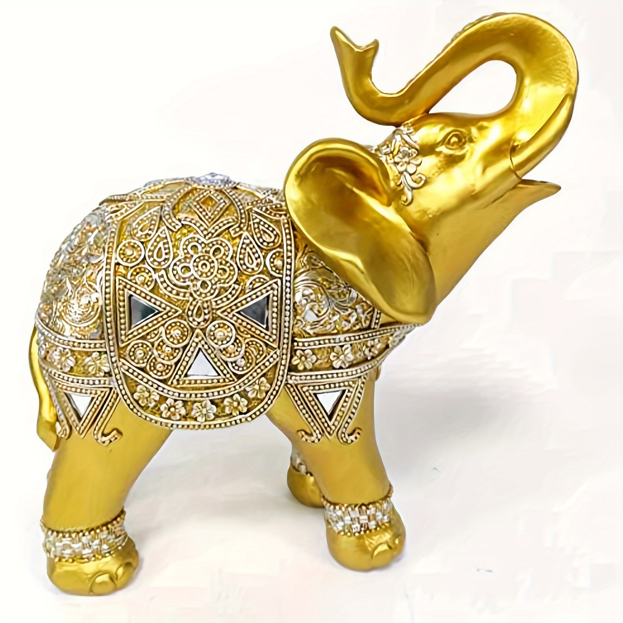 9 Inch Elephant Statue Figurin - Home Office Setup のレビューと価格