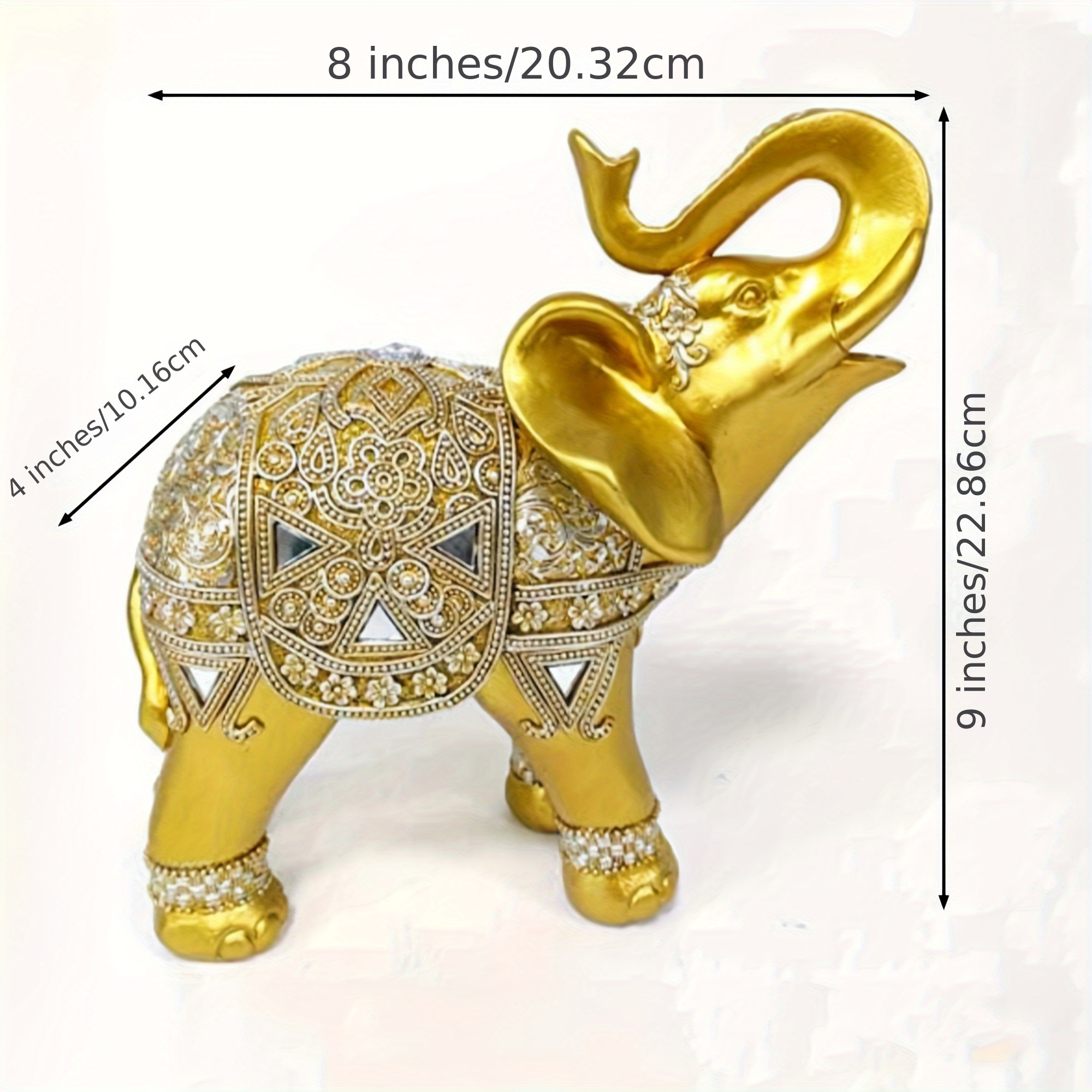 9 Inch Elephant Statue Figurin - Home Office Setup のレビューと価格