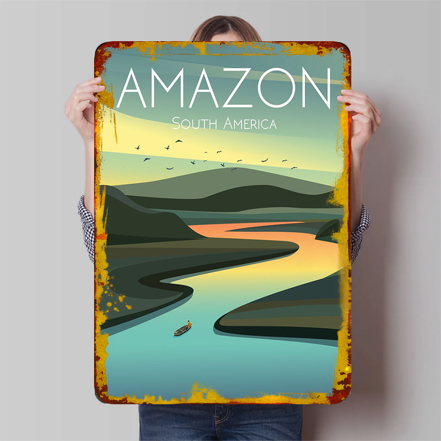 Amazon River Landscape Metal W - Home Office Amazon のレビューと価格
