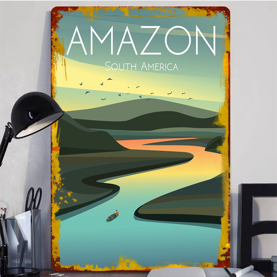 Amazon River Landscape Metal W - Home Office Amazon のレビューと価格