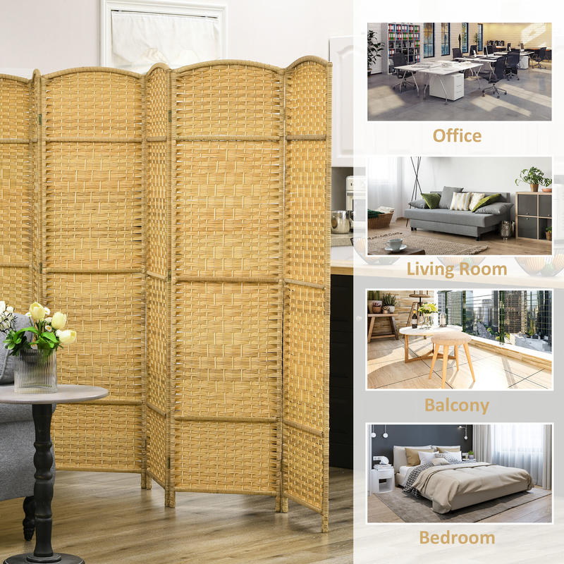 HOMCOM Folding Room Divider Sc - Home Office Room のレビューと価格