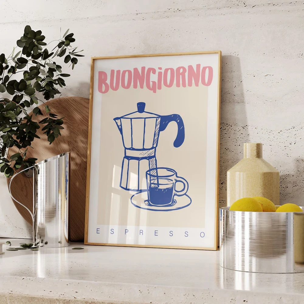 Modern Coffee Espresso Wall Ar - Home Office Kitchen のレビューと価格