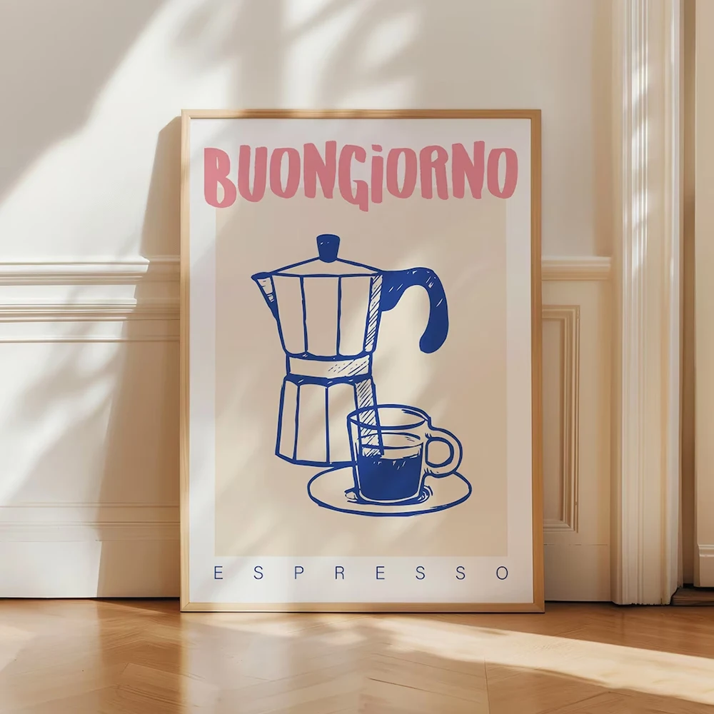 Modern Coffee Espresso Wall Ar - Home Office Kitchen のレビューと価格