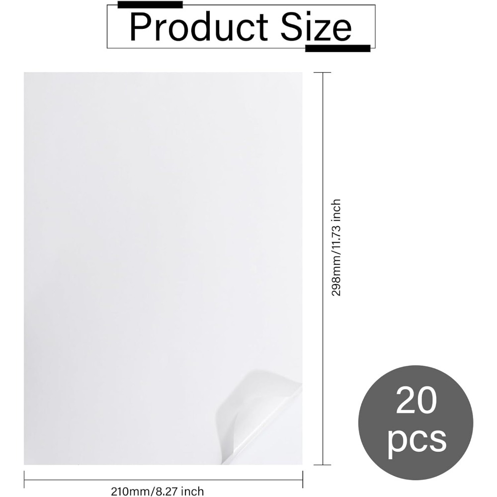 20PCS A4 Printable Vellum Pape - Laser Printer Home のレビューと価格
