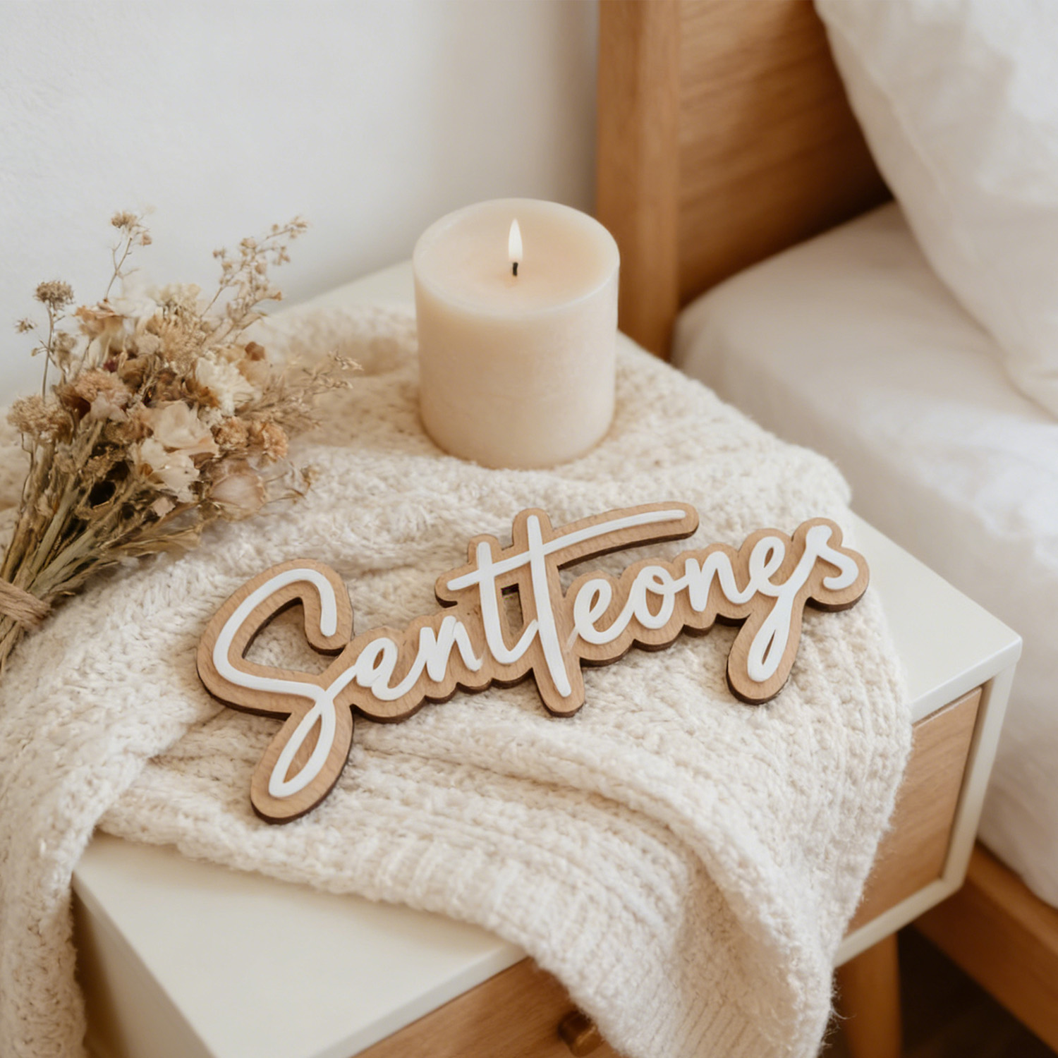 1Pc Custom Name Cute White Woo - Home Office Room のレビューと価格