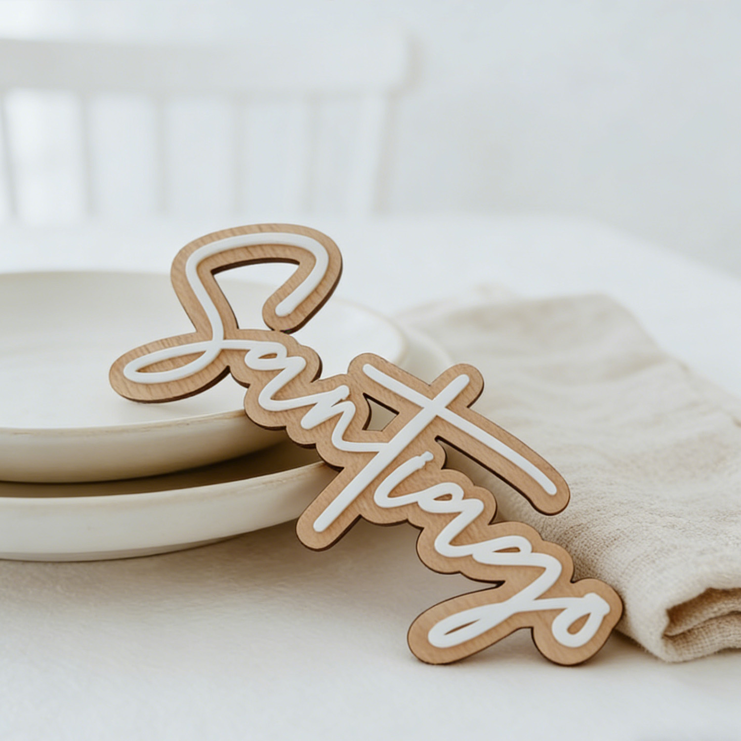 1Pc Custom Name Cute White Woo - Home Office Room のレビューと価格