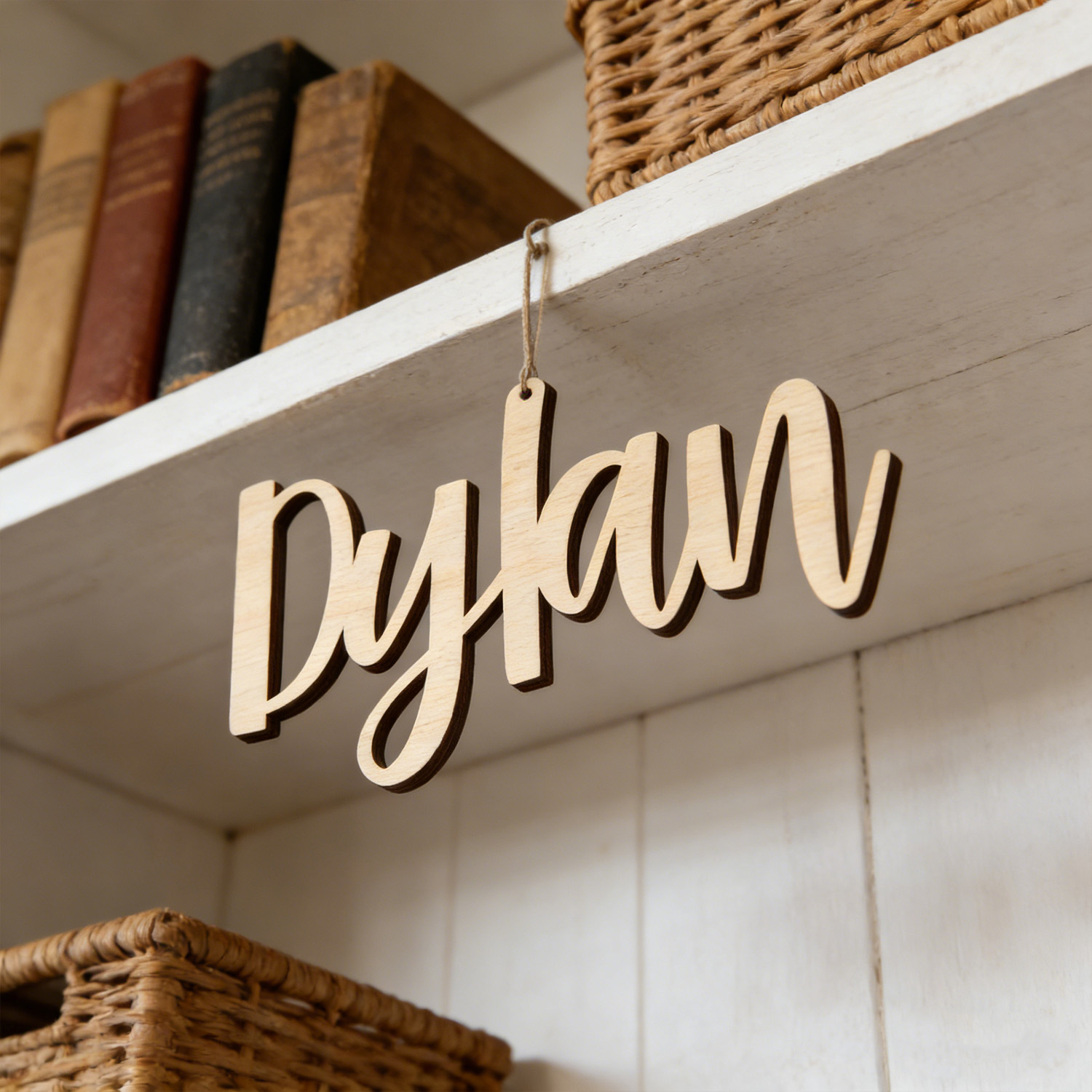 1pc Customized wooden name log - Home Office Room のレビューと価格