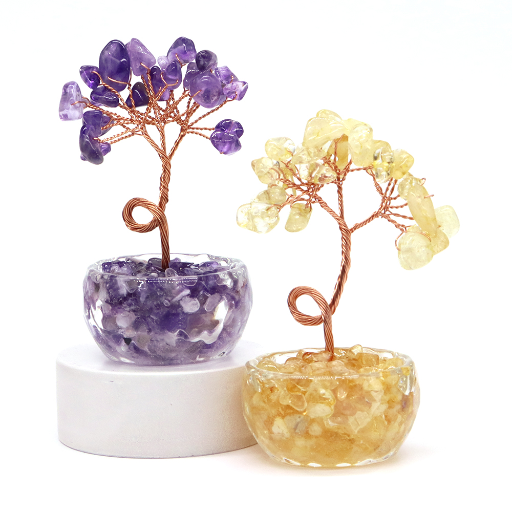 Natural Gemstone Crystal Lucky - Plant Desk Mini のレビューと価格