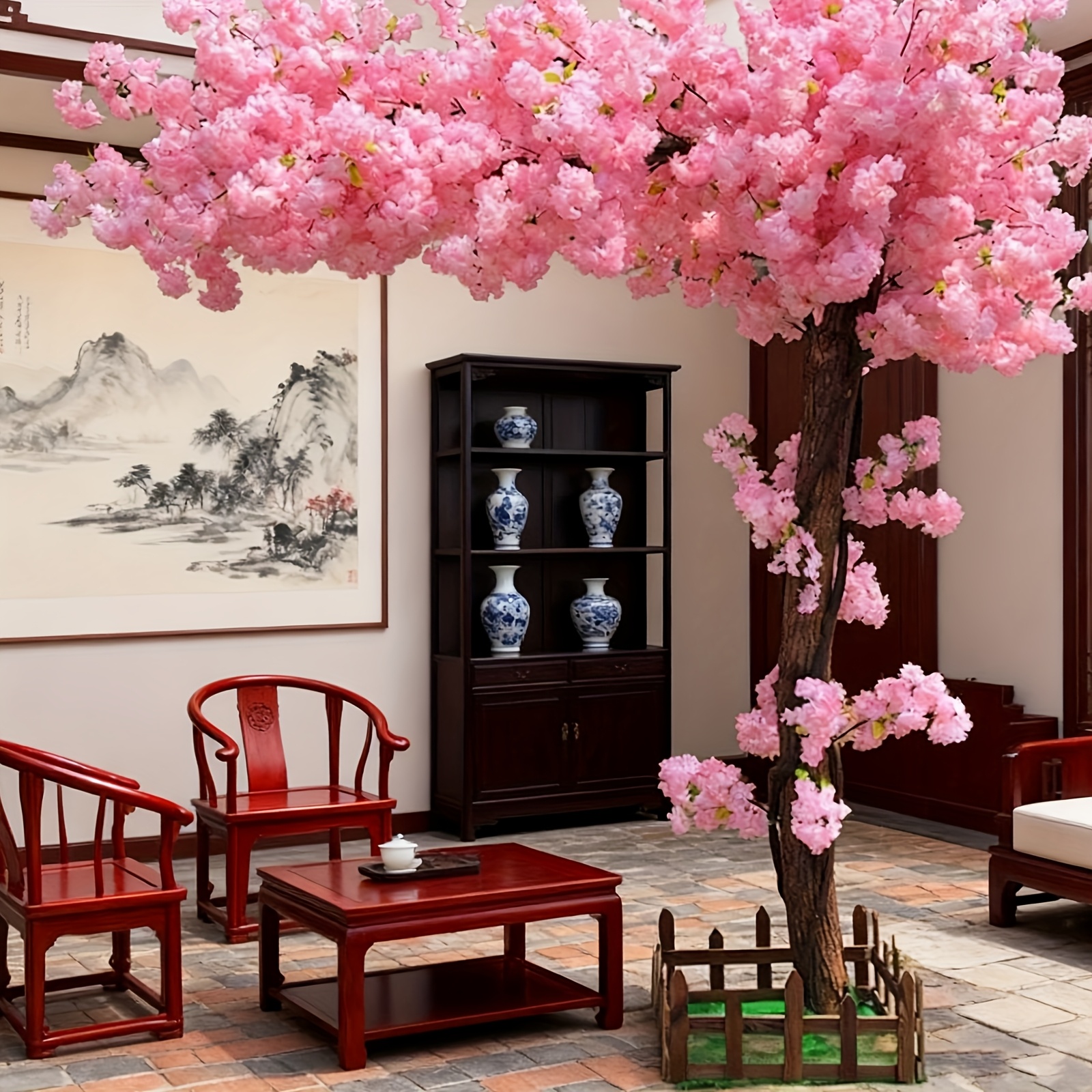 Artificial Cherry Blossom Tree - Home Office Room のレビューと価格