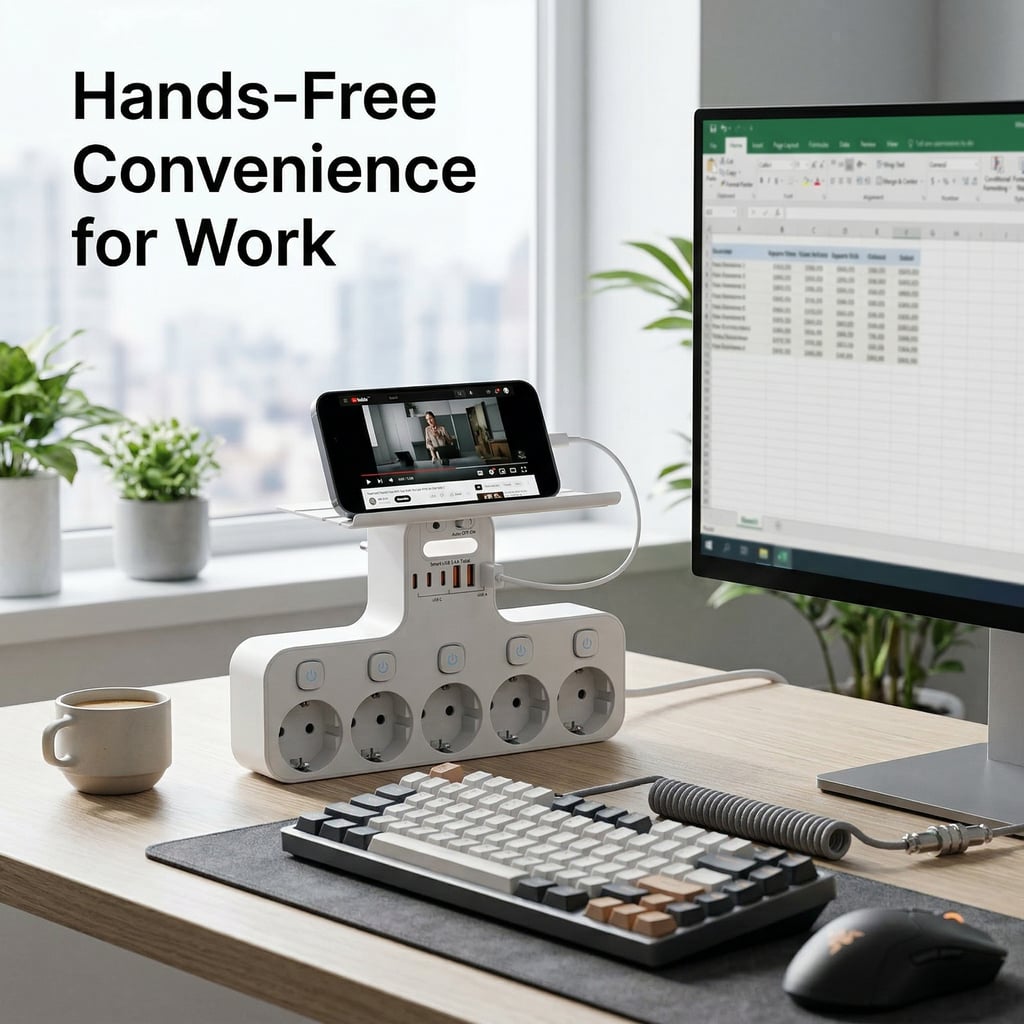Wall Power Strip EU Plug Indep - Power Strip Desk のレビューと価格