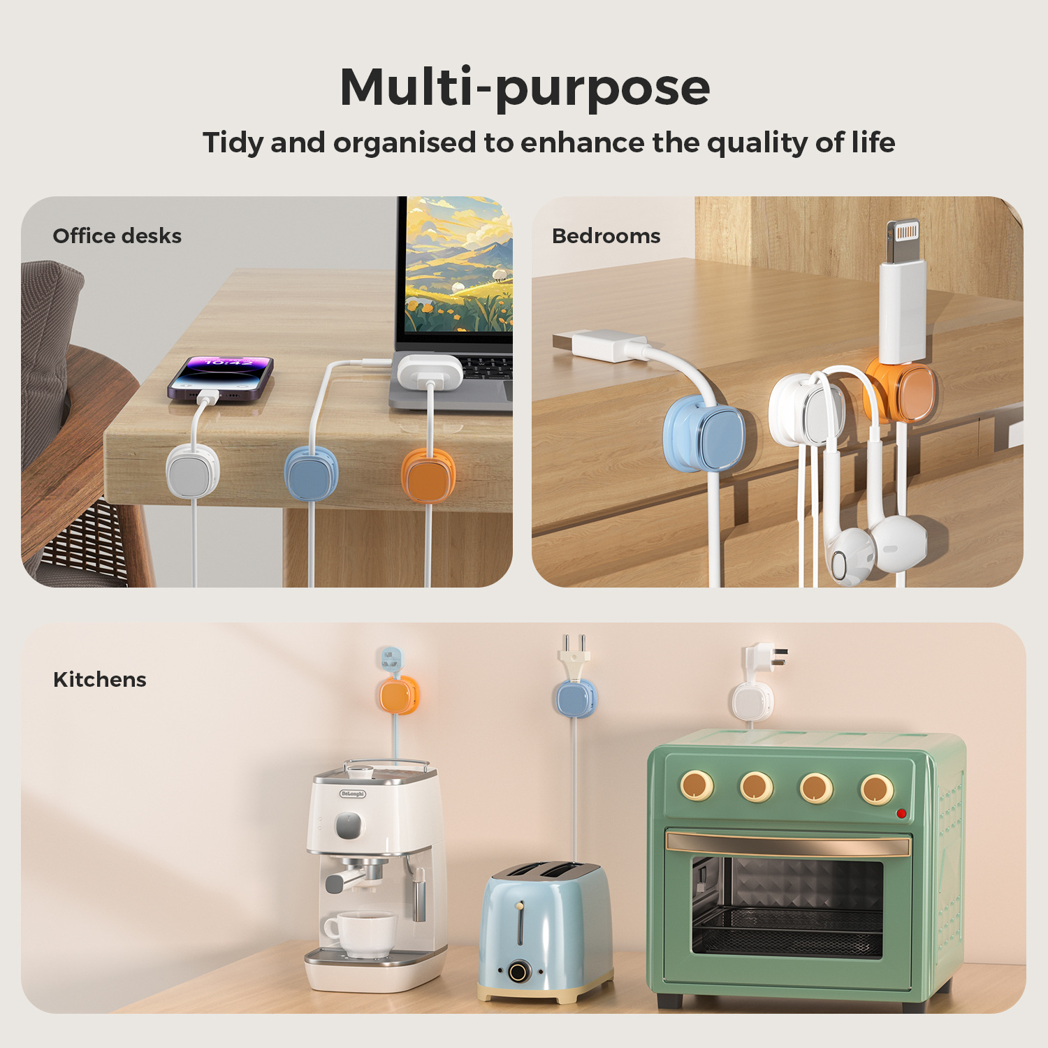 adhesive cable organizer Cable - Home Office Setup のレビューと価格