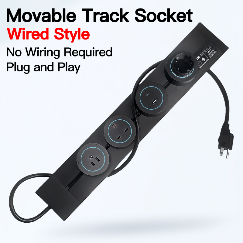 Wall Mounted Power Track Socke - Power Strip Desk のレビューと価格