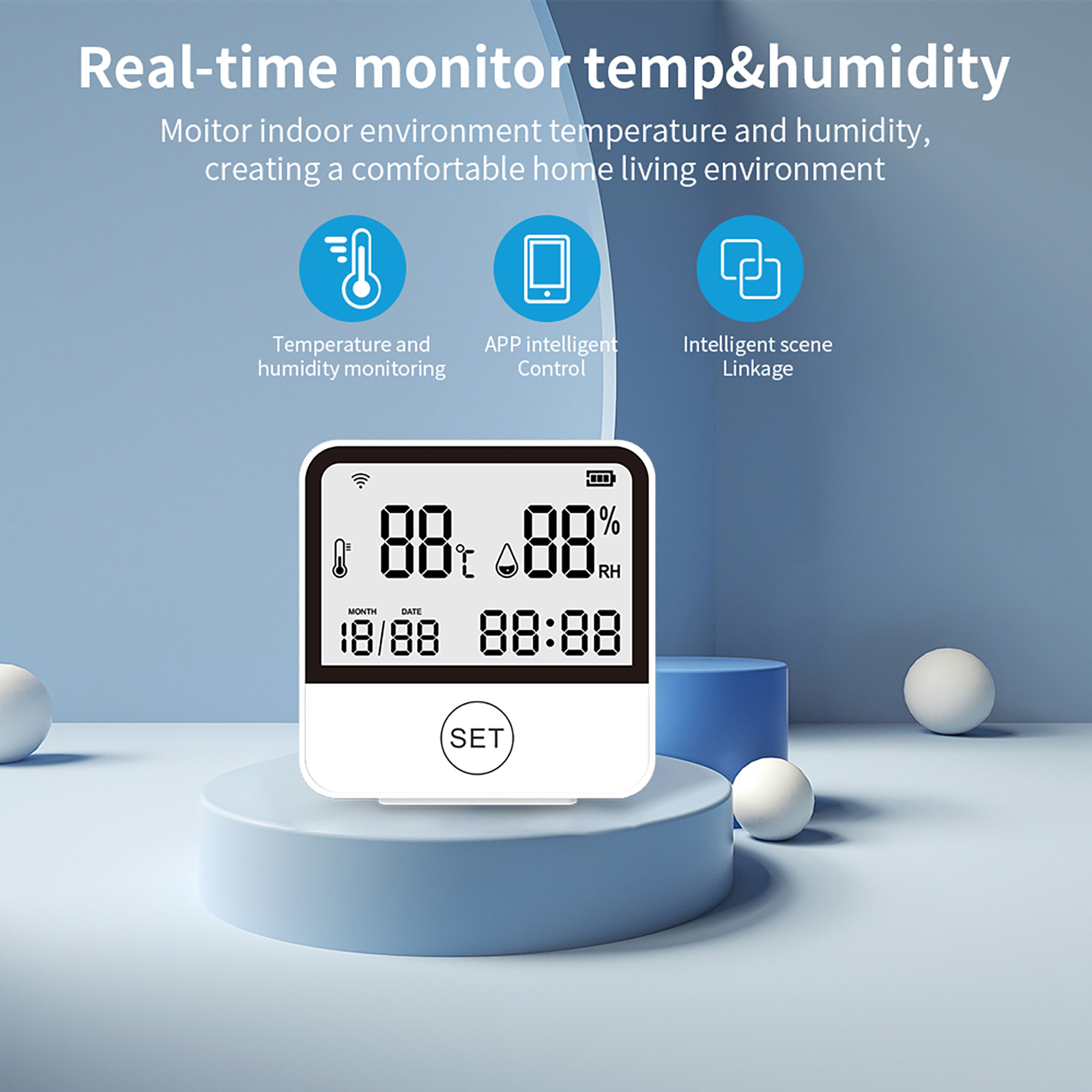 Tuya WiFi Temperature Humidity - Home Office Amazon のレビューと価格
