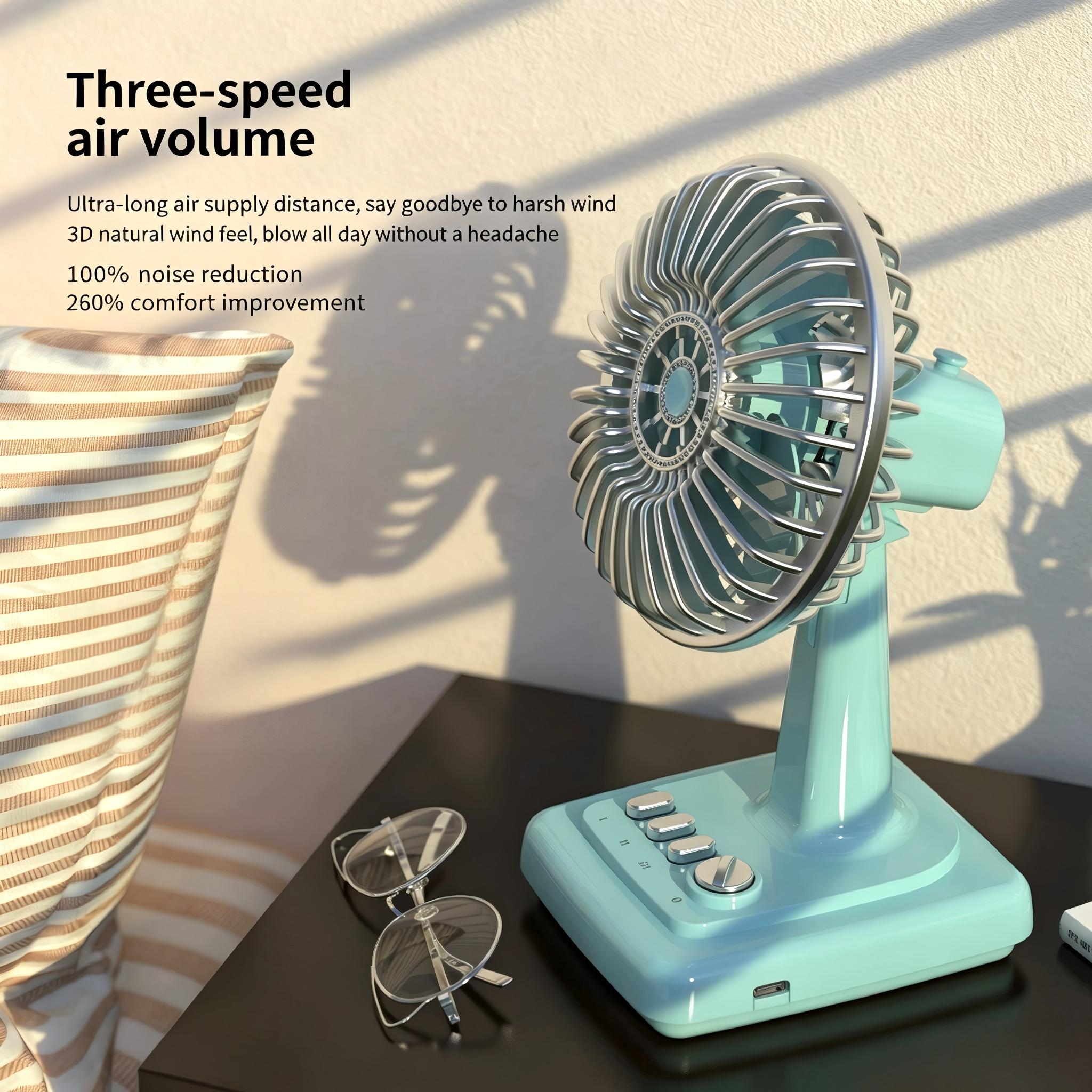 Retro Alloy Desktop Fan 3 Spee - Home Office Setup のレビューと価格