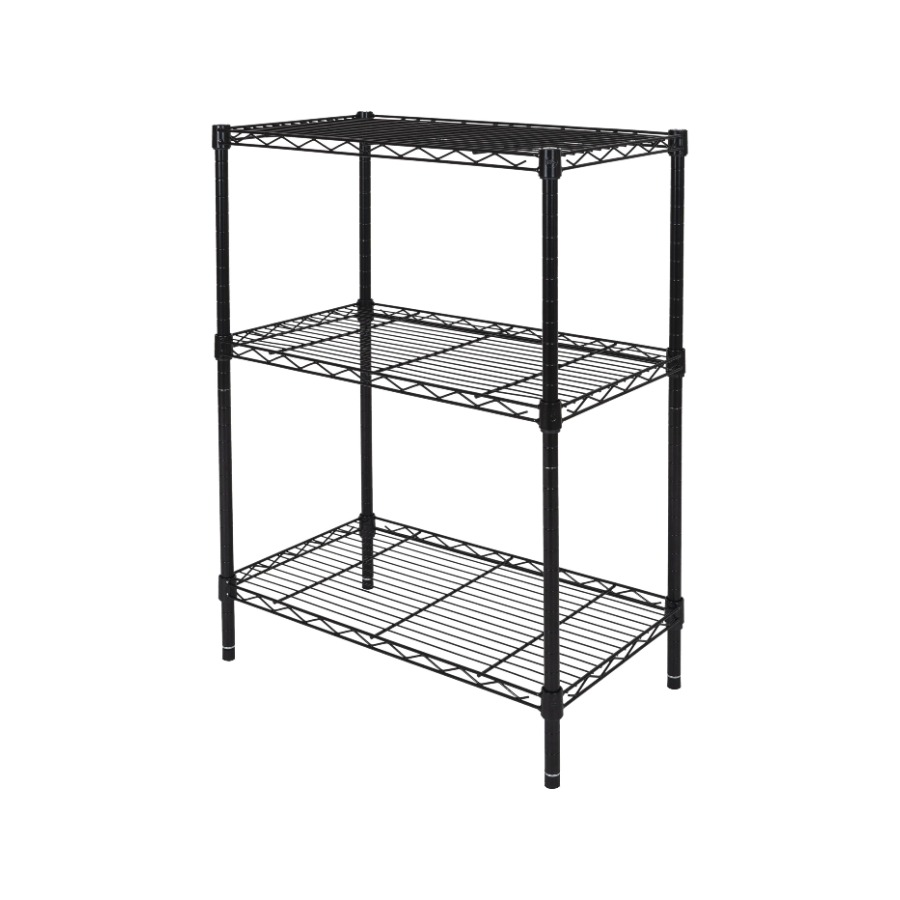 Heavy-Duty 3-Tier Wire Shelvin - Home Office Kitchen のレビューと価格