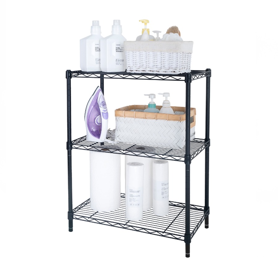 Heavy-Duty 3-Tier Wire Shelvin - Home Office Kitchen のレビューと価格