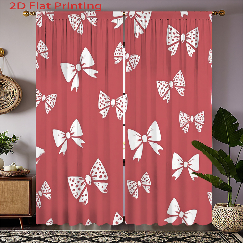 2pcs, 2D Flat Printing Curtain - Home Office Amazon のレビューと価格