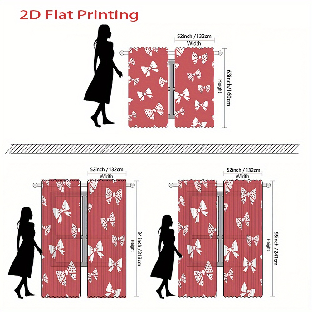 2pcs, 2D Flat Printing Curtain - Home Office Amazon のレビューと価格