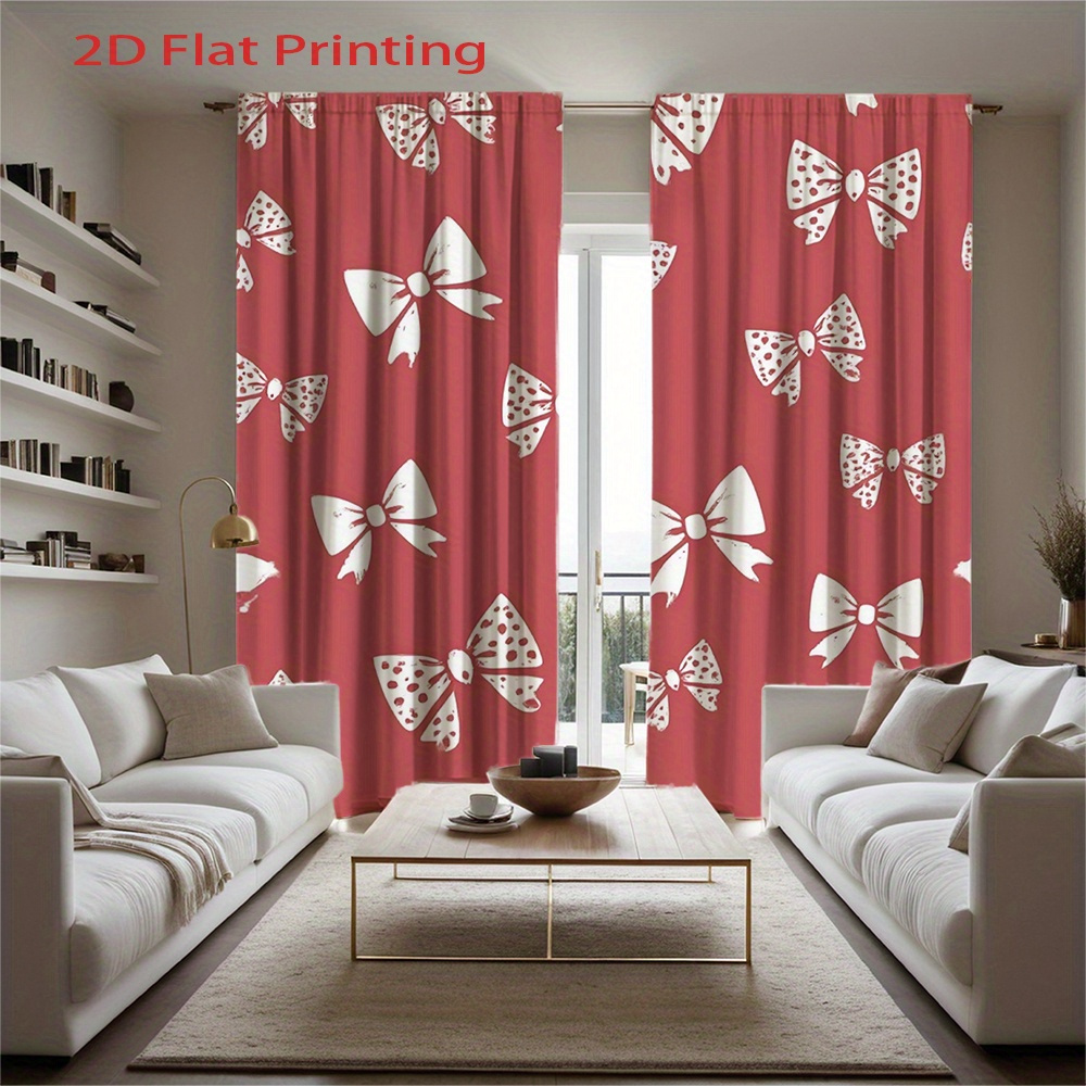 2pcs, 2D Flat Printing Curtain - Home Office Amazon のレビューと価格