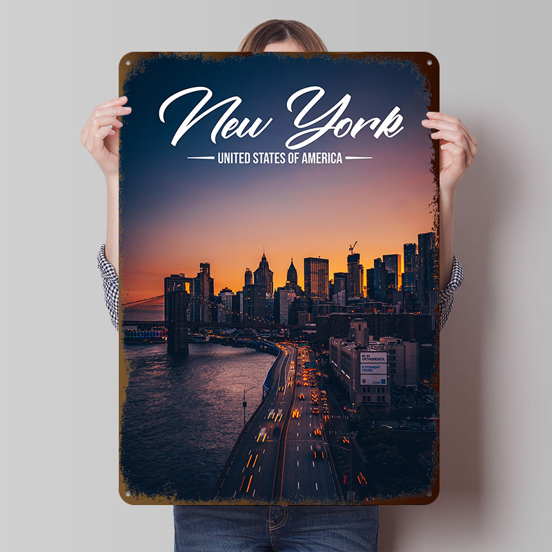 New York Printed Poster Custom - Home Office York のレビューと価格