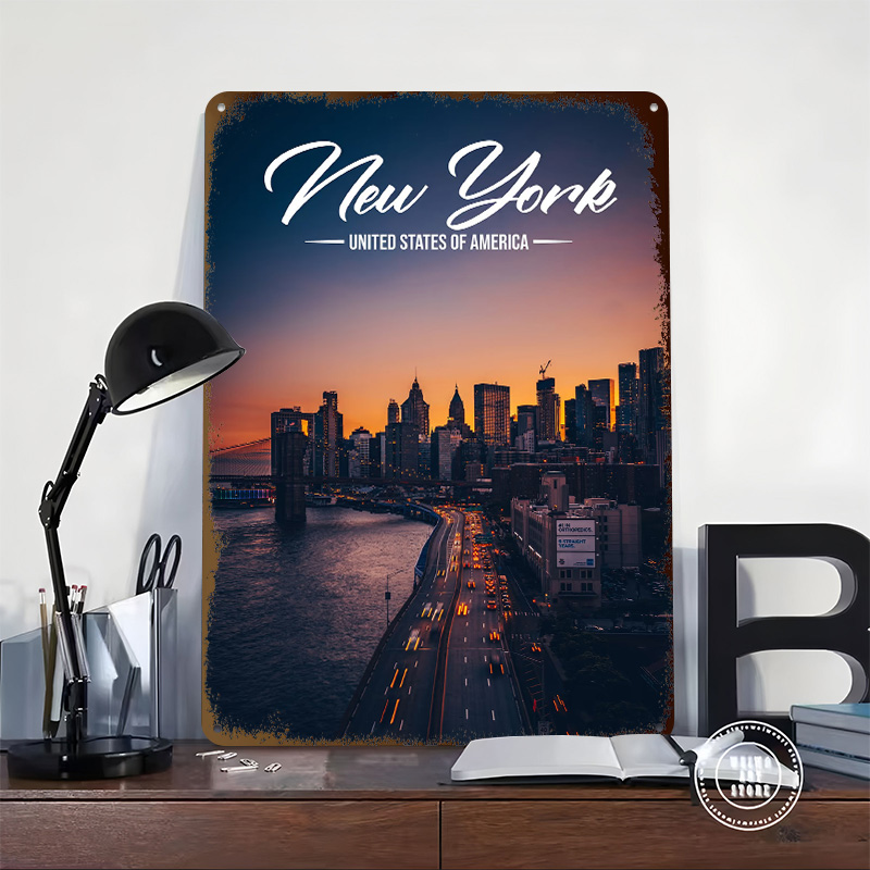 New York Printed Poster Custom - Home Office York のレビューと価格