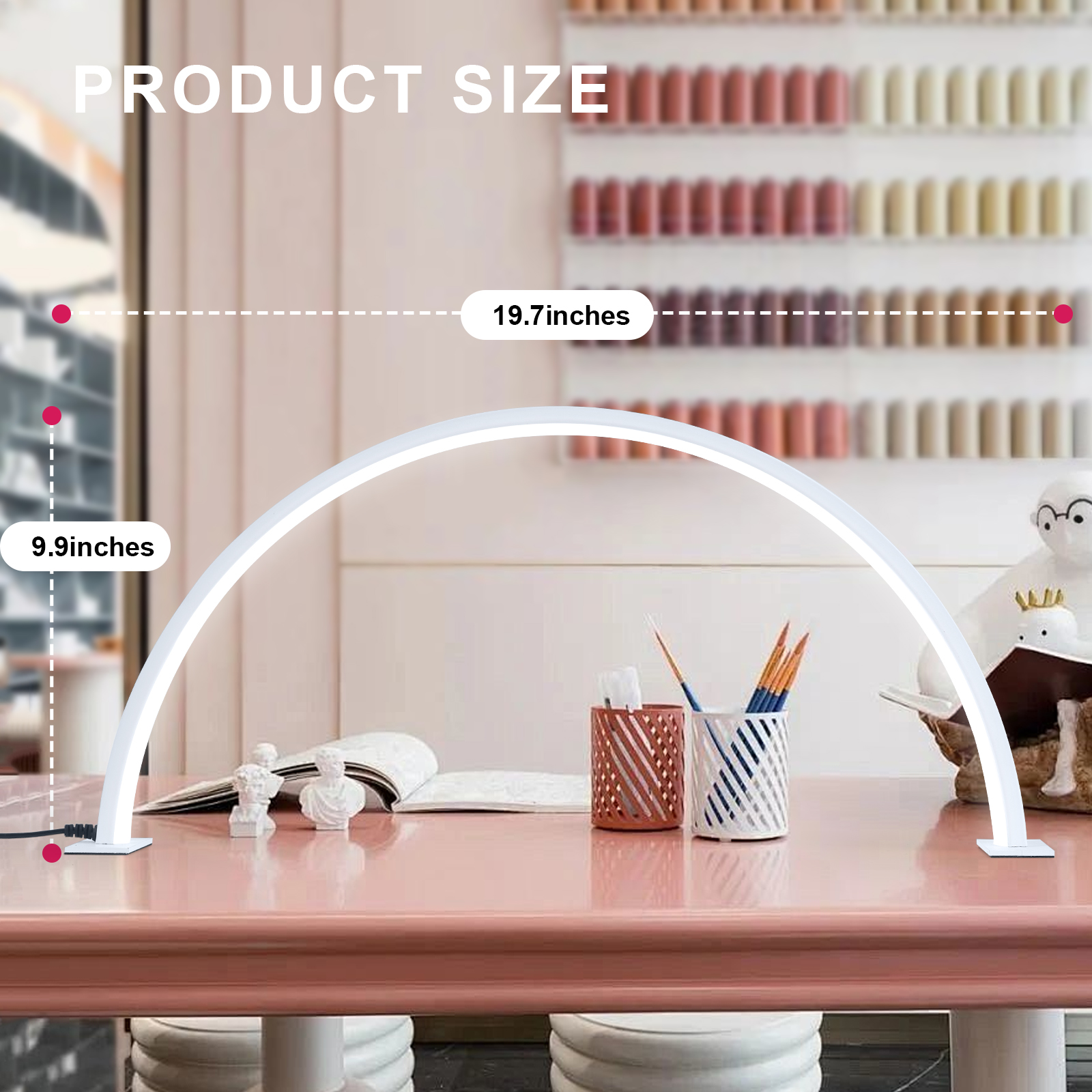 Half moon U-shaped nail lamp h - Home Office Setup のレビューと価格