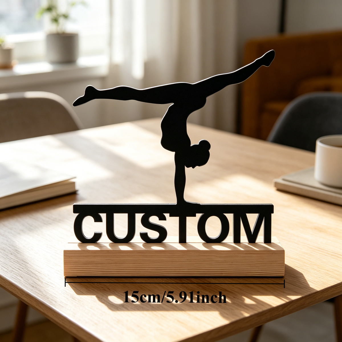 1pc Custom Gymnastic Girl Wood - Home Office Room のレビューと価格