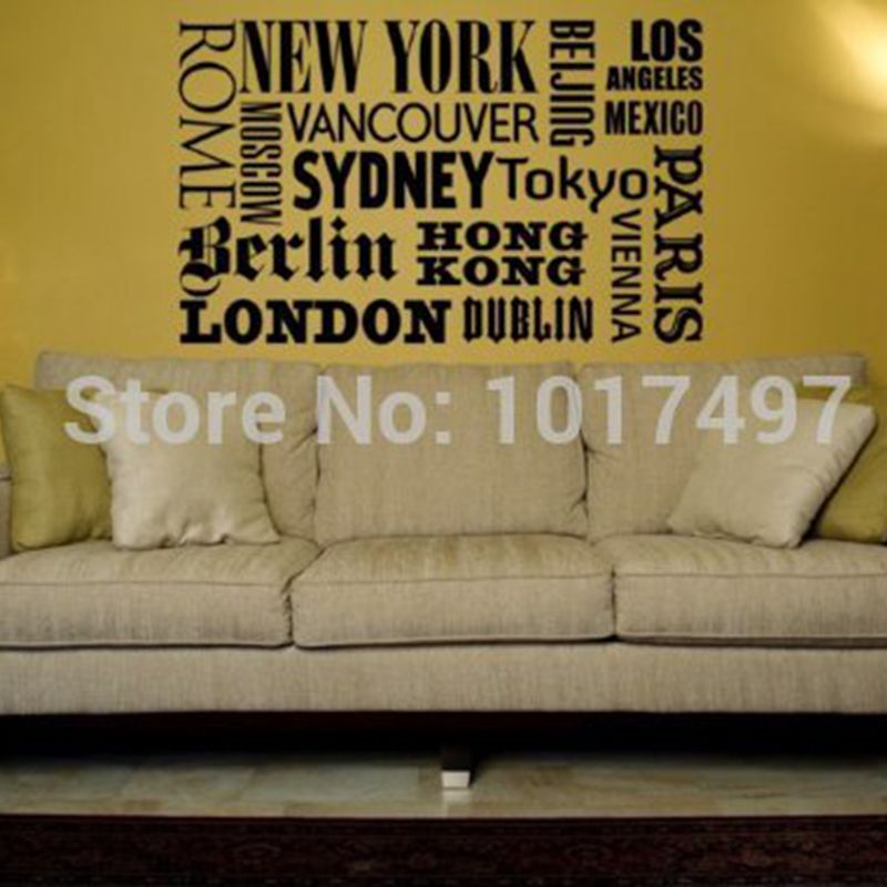 New York London Paris Quote wa - Home Office York のレビューと価格