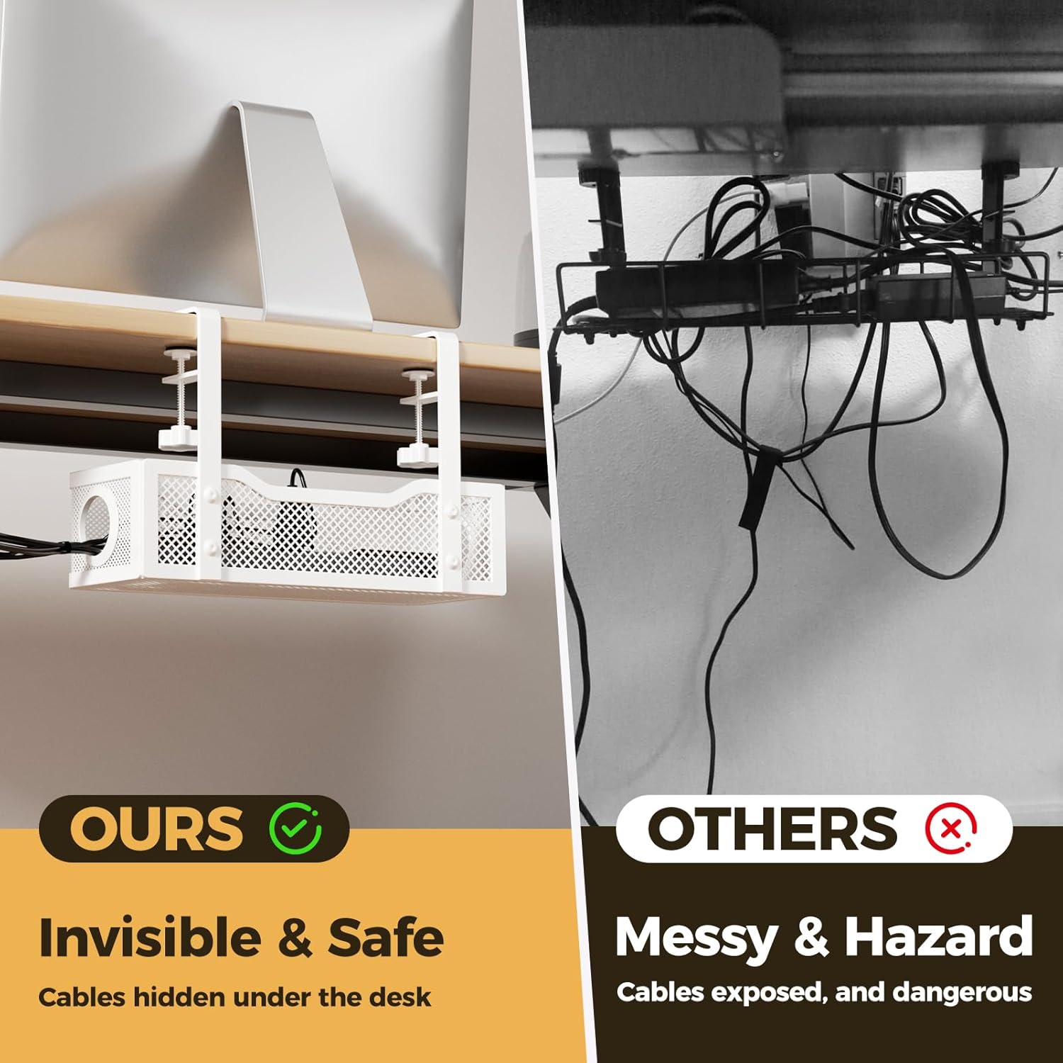 Under Desk Cable Management Tr - Home Office Setup のレビューと価格