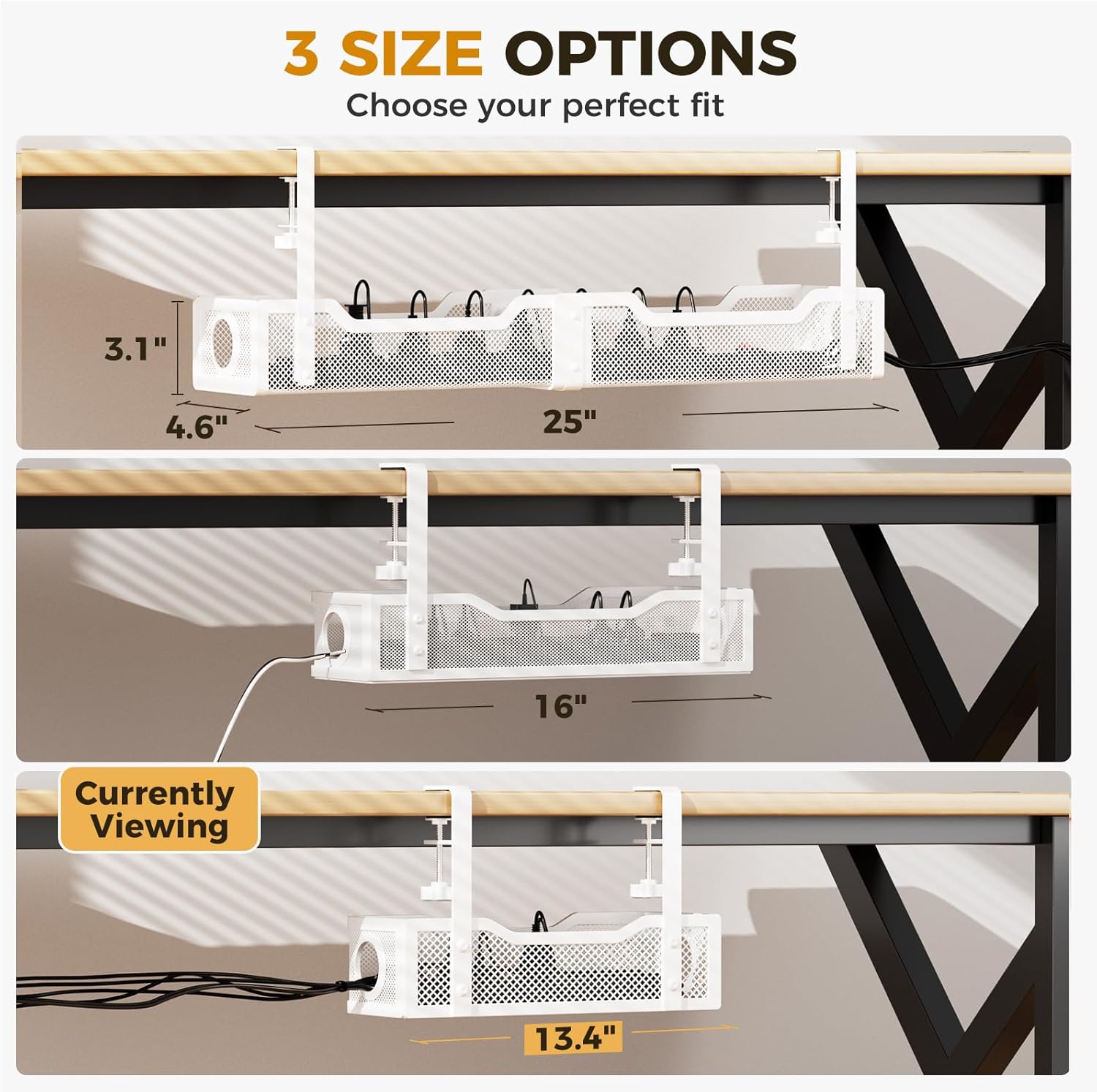 Under Desk Cable Management Tr - Home Office Setup のレビューと価格