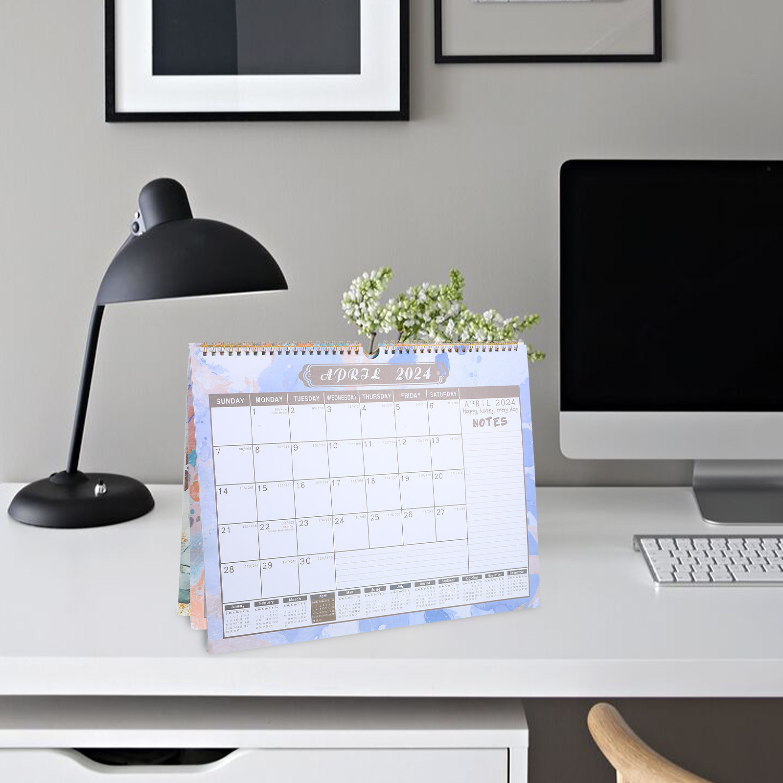 Large Monthly Wall Calendar Sp - Home Office 2024 のレビューと価格