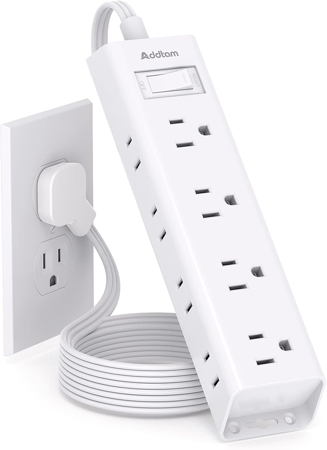 12 Outlet Flat Plug Power Stri - Power Strip Desk のレビューと価格