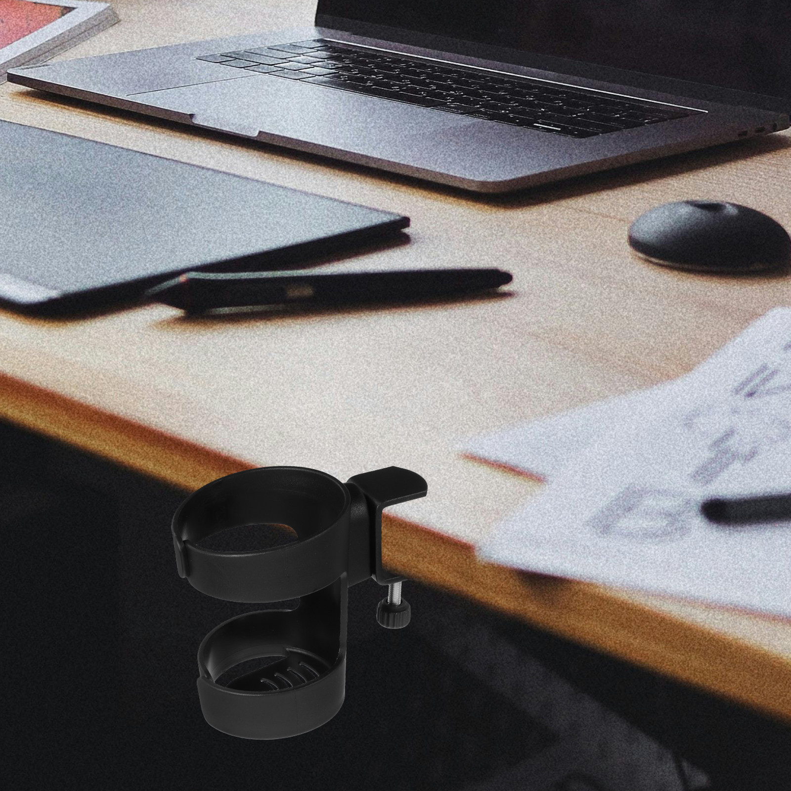 Desk Cup Holder Clamp Adjustab - Home Office Setup のレビューと価格