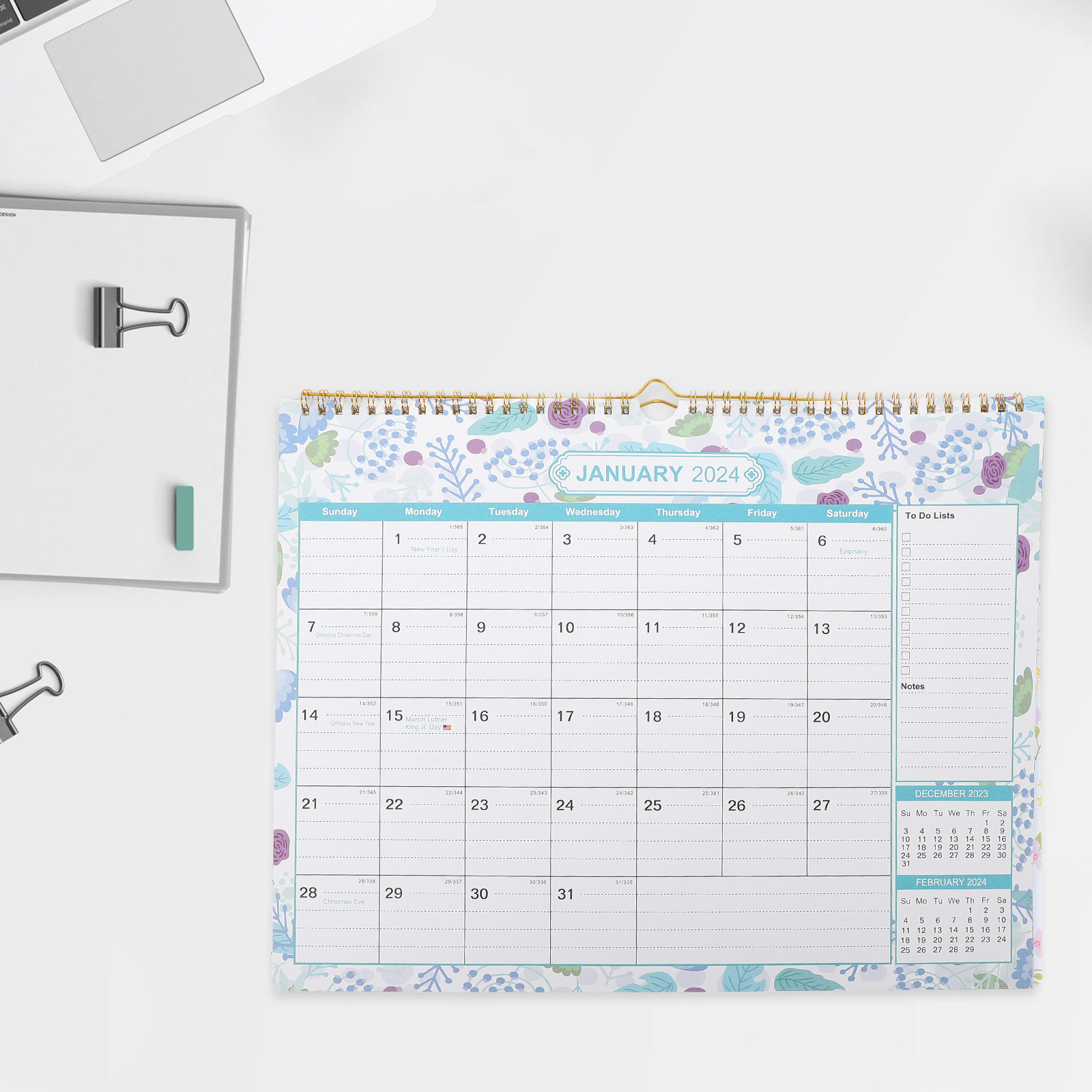 2024 Wall Calendar English Mon - Home Office 2024 のレビューと価格