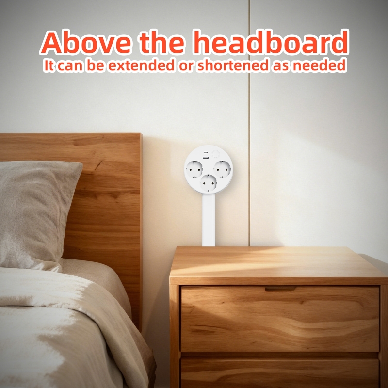 Retractable Socket Rotates Ele - Power Strip Desk のレビューと価格